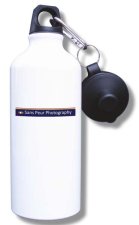(image for) Sans Peur Photography Water Bottle - White