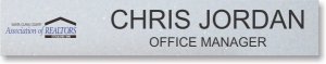 (image for) Santa Clara Co. Assoc. Realtors Nameplate