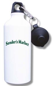 (image for) Sender\'s Market Water Bottle - White