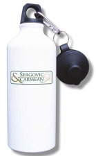 (image for) Sergovic & Carmean, P.A. Water Bottle - White