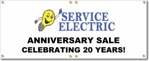 (image for) Service Electric, Inc. Banner Logo Center