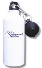 (image for) Settlement Services Water Bottle - White