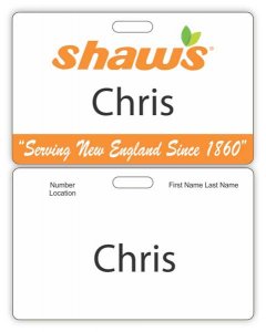 (image for) Shaws Corporate ID Badge