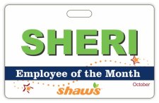 (image for) Shaws Employee of the Month Badge