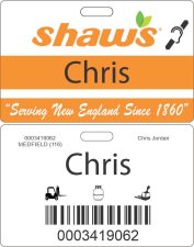 (image for) Shaws Hearing Impaired ID Badge for Minors 16-17 Years Old