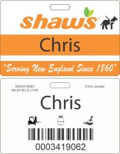 (image for) Shaws Service Animal ID Badge for Minors 16-17 Years Old