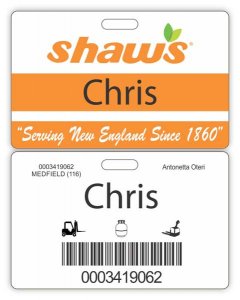 (image for) Shaws ID Badge for Minors 16-17 Years Old