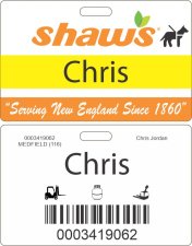 (image for) Shaws Service Animal ID Badge for Minors 14-15 Years Old