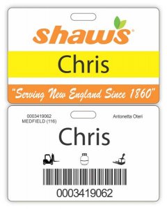 (image for) Shaws ID Badge for Minors 14-15 Years Old