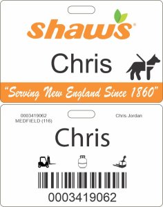 (image for) Shaws Service Animal ID Badge