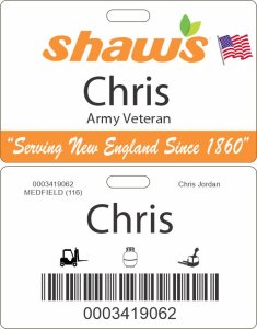 (image for) Shaws ID Veteran Badge