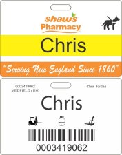 (image for) Shaws Pharmacy Service Animal ID Badge for Minors 14-15 Years Old