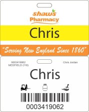 (image for) Shaws Pharmacy ID Badge for Minors 14-15 Years Old