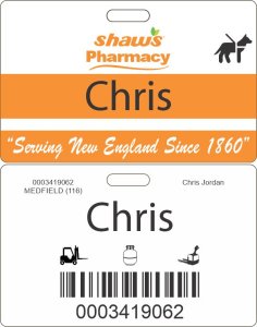 (image for) Shaws Pharmacy Service Animal ID Badge for Minors 16-17 Years Old