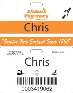 (image for) Shaws Pharmacy Hearing Impaired ID Badge