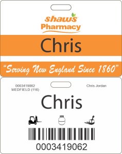 (image for) Shaws Pharmacy ID Badge for Minors 16-17 Years Old