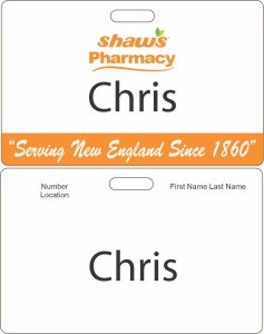 (image for) Shaws Pharmacy Corporate ID Badge