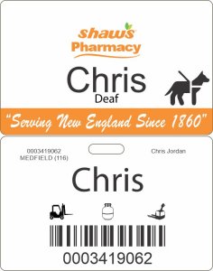 (image for) Shaws Pharmacy Service Animal ID Badge