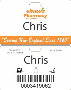 (image for) Shaws Pharmacy ID Badge