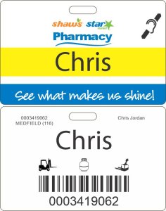 (image for) Shaws Star Market Pharmacy Hearing Impaired ID Badge for Minors 14-15 Years