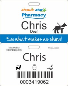 (image for) Shaws Star Market Pharmacy Service Animal ID Badge