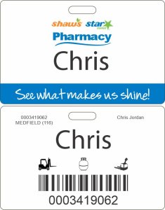 (image for) Shaws Star Market Pharmacy ID Badge