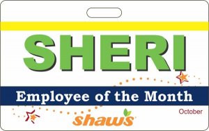 (image for) Shaws Employee of the Month Badge for Minors 14-15 Years Old