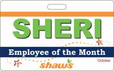 (image for) Shaws Employee of the Month Badge for Minors 16-17 Years Old