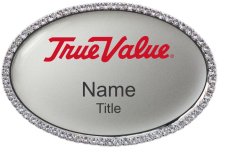 (image for) True Value Silver Bling Name Badge