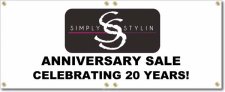 (image for) Simply Stylin' Salon Banner Logo Center