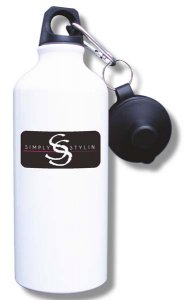 (image for) Simply Stylin\' Salon Water Bottle - White