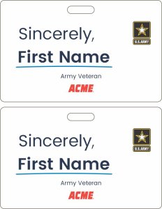 (image for) Acme Sincerely Veteran Badge