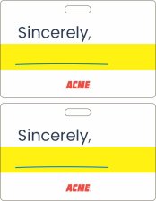 (image for) Acme Sincerely Minor Blank Badge Pack (ID Style)