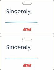 (image for) Acme Sincerely Blank Badge Pack (ID Style)