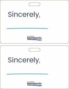 (image for) Albertsons Mid-Atlantic Sincerely Blank Badge Pack (Classic ID Style)