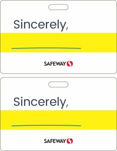 (image for) Safeway Sincerely Minor Blank Badge Pack (Classic ID Style)