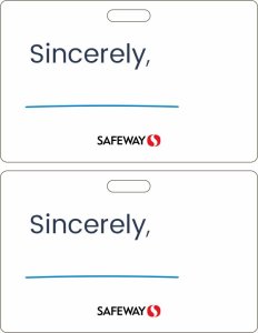 (image for) Safeway Sincerely Blank Badge Pack (Classic ID Style)