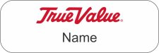 (image for) True Value Small White Name Badge