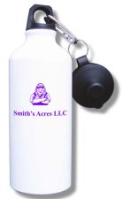 (image for) Smith's Acres LLC Water Bottle - White