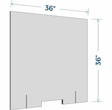 (image for) First Interstate Sneeze Guard (Teller 36"x36")