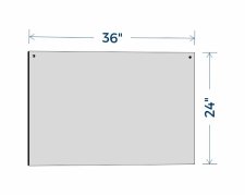 (image for) Floating Sneeze Guard - Portrait - 36" x 24"