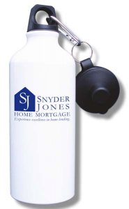 (image for) Snyder Jones Home Mortgage Water Bottle - White