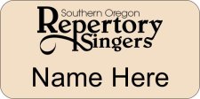 (image for) Southern Oregon Repertory Singers Beige Large Badge