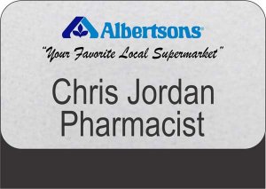 (image for) Albertsons Silver Pharmacy Pocket Badge