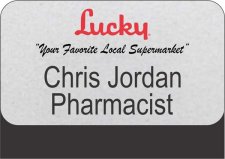 (image for) Lucky Pharmacy Silver Pocket Badge