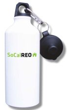 (image for) SoCalREO Water Bottle - White