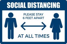 (image for) Social Distancing Sign