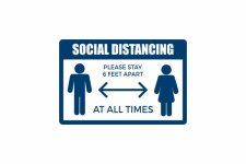 (image for) Social Distancing Sticker