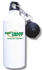 (image for) Software Savvy Computer Training Water Bottle - White