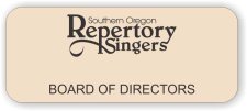 (image for) Southern Oregon Repertory Singers Beige Badge Title Only